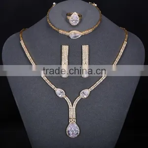Fashion Gold Plated Jewelry Set From Dubai,brass Jewelry Set Latest thumbnail-1