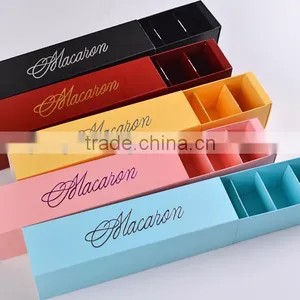 Drawer Shape Custom Paper Packing Macaron Box thumbnail-3