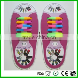 Elastic No Tie Shoelaces Easy Tie Silicone Shoe Laces for Running Shoes thumbnail-1