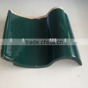 Corrugated Roof Tiles Ceramic Peacock Green thumbnail-1