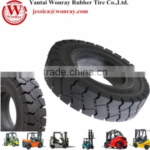 Solid Nature Rubber Tire for Telescopic Boom Forklift Tire Price thumbnail-1