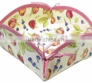 Rectangle Folding Washable Woven Fabric Baking Bread Basket thumbnail-5