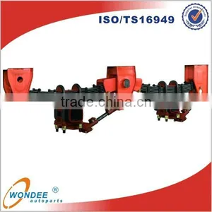 China Tandem Axle Fuwa Semi Trailer Mechanical Suspension thumbnail-1