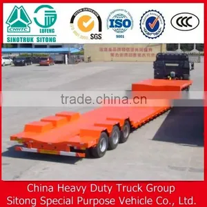 Chinese Truck Trailer 100T Low Bed Semi Trailer for Sale thumbnail-1