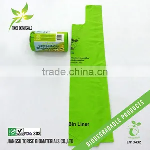 100% Biodegradable Compostable Singlet Bag Star Sealed Certified With OK-COMPOST and EN13432 thumbnail-1