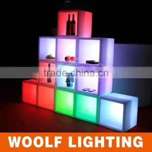 LED Lights Decorative Antique Wine Red Kitchen Cabinet thumbnail-1