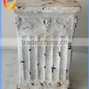 Fiber Stone Garden Planter Imitation Metal Iron Flower Pots thumbnail-1