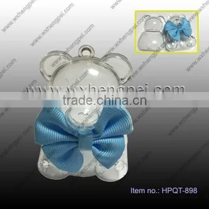 Cleverish Portable Cute Bear Plastic Storage Jewelry Wedding Box Kit thumbnail-1