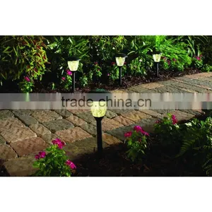 4pk Stainless Steel Solar Pathway Light LED Outdoor Garden Landscape Lawn Lamp thumbnail-4