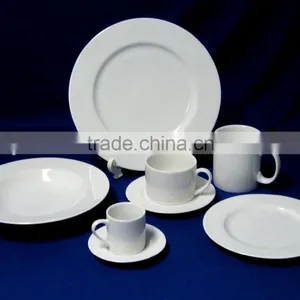 White Porcelain Dinner Set for Hotel thumbnail-1