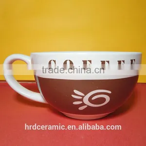 High Quality Promotional Logo Printed Ceramic 540ml Venti Coffee Cup thumbnail-2