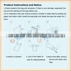 5.7 Inch Waterproof PVC Diving Bag Underwater Pouch Case For Galaxy s5 For Galaxy Note 3 2 s4 Fit for S6/s6 Edge thumbnail-5