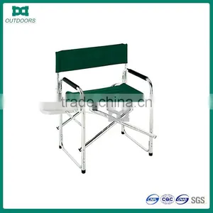 Camping Folding Aluminium Director Chair With Side Table thumbnail-1