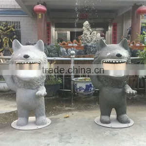 Fiberglass Wolf Statue Figure thumbnail-1