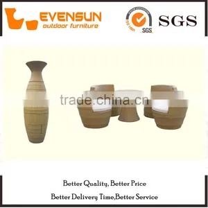 Hot Selling 5PC Stack Up Rattan Sofa Set Vase Shape Wicker Sofa Furniture thumbnail-1