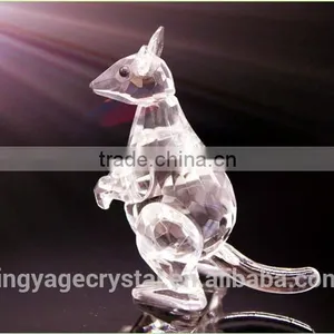 Crystal Christmas Gift Crystal Kangaroo Model Glass Figurine thumbnail-2