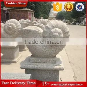 Garden Yellow Granite Statue With Shell Design thumbnail-2