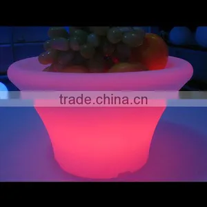 Modern Design LED Furniture, Led Plastic Flower Pot, Wedding Luminous Flower Pot thumbnail-1