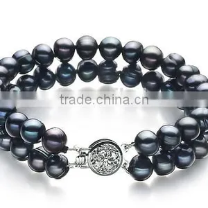 Black 6-7mm A Quality Freshwater Pearl Jewllery thumbnail-3