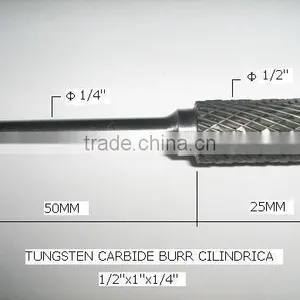 Tungsten Carbide Rotary Burr With End Cut Cylinder thumbnail-1