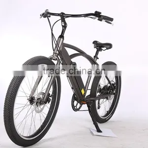 26" Aluminum Alloy Electric Beach Cruiser Bike thumbnail-3