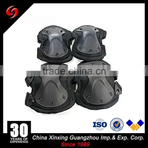High Quality Safety Training Tactical Knee Elbow Pad Military Knee Elbow Sleeve(Black/Tan) thumbnail-1