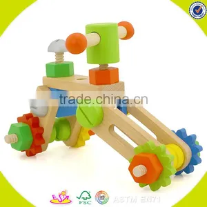 2017 Wholesale Cartoon Baby Wooden Screw Toy W03C020 thumbnail-3
