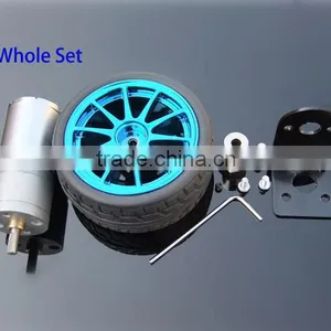 JGA25-370 6V 50rpm 100rpm 150rpm 200rpm 300rpm DC Gear Motor Whole Set for Intelligent Vehicle or Robot thumbnail-1
