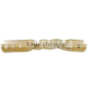Popular PU Leather Bracelet, Hot Sale Gift Leather With Crystal Gem Decoration thumbnail-1