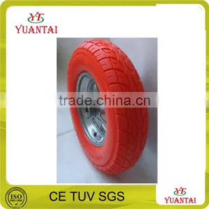 Steel Rim Wheelbarrow 16x4.00-8 PU Foam Wheel thumbnail-1