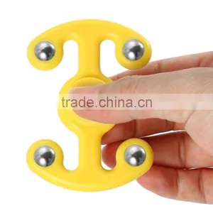 Fidget Hand Spinner Finger Toy Stress Reliever Killing Time Adults/Kids Yellow thumbnail-1