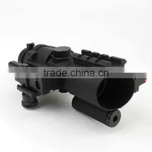 Prismatic Sight Tactical Sinper Fiber Optics 4X32 Green/red Illumination Dot Sight Riflescope With Red Laser thumbnail-5