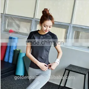 Short Sleeve Contrast Color Extended t Shirt Wholesale thumbnail-2