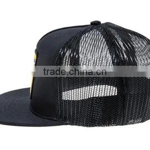 Stylish 5 Panel Black Neon Snapback Trucker Hats thumbnail-3