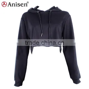Oem Service Custom Long Sleeve Girl Crop Hoodie thumbnail-1