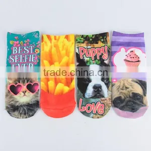 Child Socks Wholesale Spandex Animal Photo Printed an Slip Socks thumbnail-1
