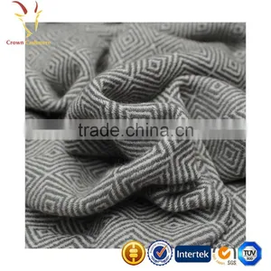 Hot Sale Wool Cashmere Blended Woven Travel Throws Blankets thumbnail-6