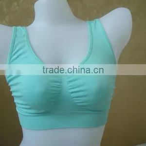 Blue Hot Sale Women Bra Top Lingerie Sexy Girls Fashion Seamless Sports Bra thumbnail-1