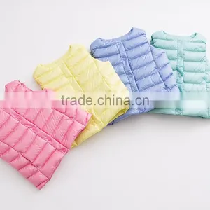 Factory Suppliers Children's Vests & Custom Fashion Girls Winter Padded Waistcoats thumbnail-1