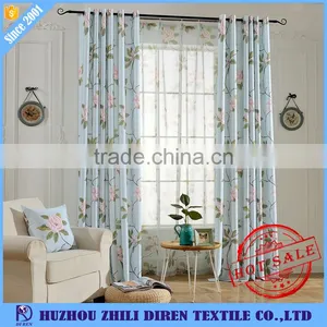Fashion Style Floral Designs Curtains Fabrics For Living Room thumbnail-1