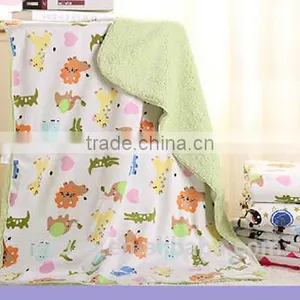 Double Polar Fleece Blanket Baby Blanket Gift Set Many Designs You Can Choose thumbnail-5