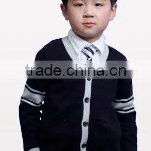 Boys Black Cotton Primary School Sweater thumbnail-1