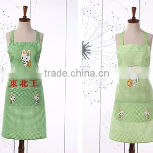 Advertising Promotional Gifts Small White Rabbit Kitchen Apron Custom Anti - Foupler Peach Skin ad Custom Gift Aprons thumbnail-2