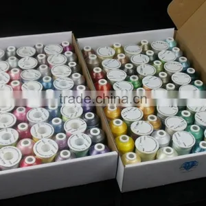 Wholesales 1000m Mini-king Spool 100% Polyester Embroidery Thread for Home Embroidery Machines thumbnail-5