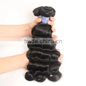 Factory Price 7a Grade Loose Deep Wave Weave Hairstyles , Peruvian Hair thumbnail-6