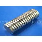 Commercial Small Disc Strong Neodymium Magnets , MRI / NMR Plastic Coated Magnets thumbnail-1
