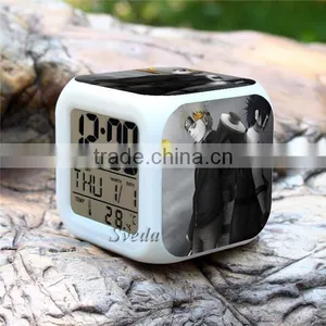 Hot Selling Plastic LED Alarm Clock, Naruto Character Design Digital Clock for Sale, LED Digital Alarm Clock Cheap Price thumbnail-2
