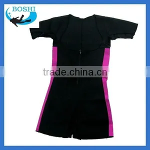 2.8mm Thickness Surfing Suits Woman Short Sleeves Neoprene Suit thumbnail-1