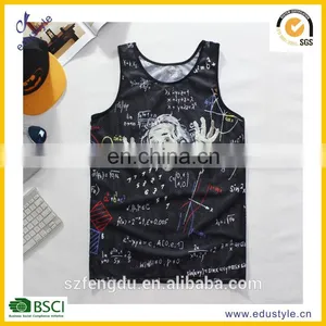 OEM/ODM Service Offer Sublimated Printing Men's Tank Top/running Singlet thumbnail-4