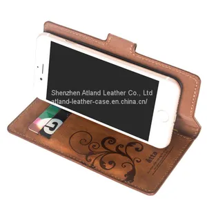 High Quality IPhone 6 Plus/ 6s Plus Leather Wallet Case thumbnail-2